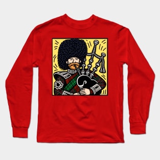 Bagpipes Pop Art Long Sleeve T-Shirt